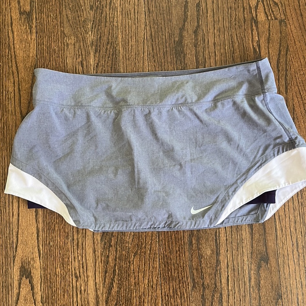Nike Dri-Fit Tennis Skirt Skort Gray Purple women’s XL